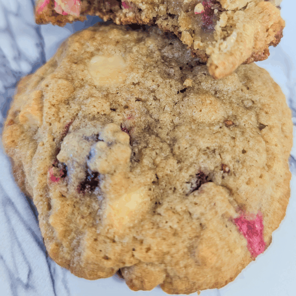 Buttery blueberry crumble cookie with crumbly topping and fresh berries. Perfect for homemade dessert treats.