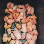 recipe card image of how to air fry peameal bacon