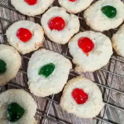 coconut macaroons on cooling rack
