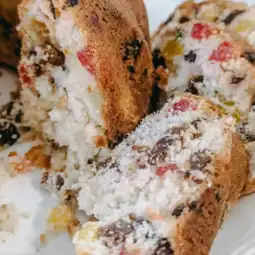 christmas gumdrop bundt cake with raisins festive baking recipe