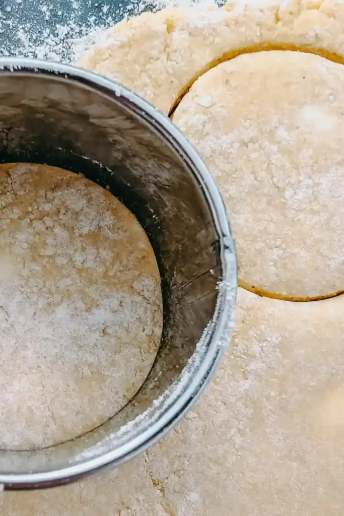 cutting biscuit rounds