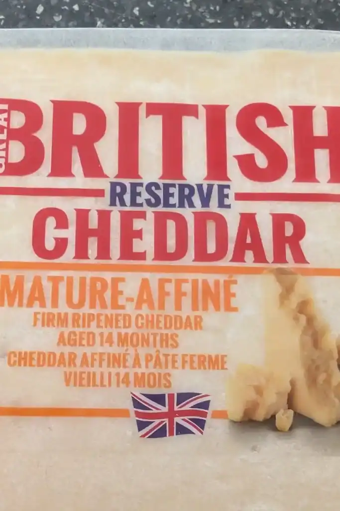 the white aged cheddar cheese