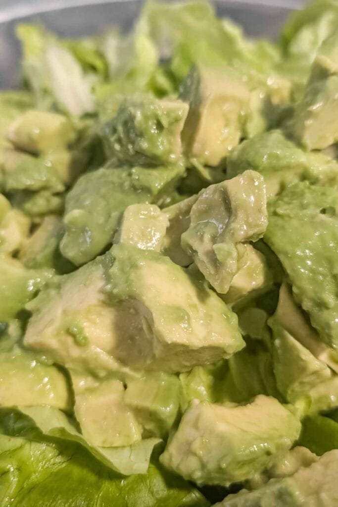 avocado with lime juice