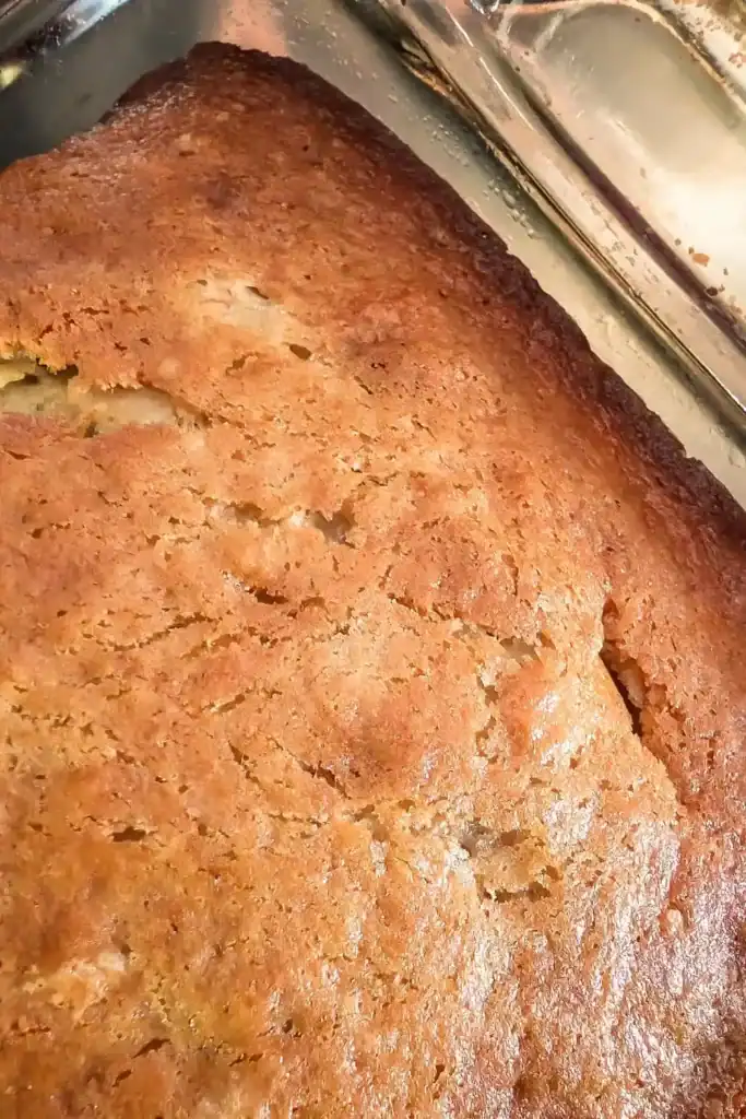 banana bread with walnut baked golden brown