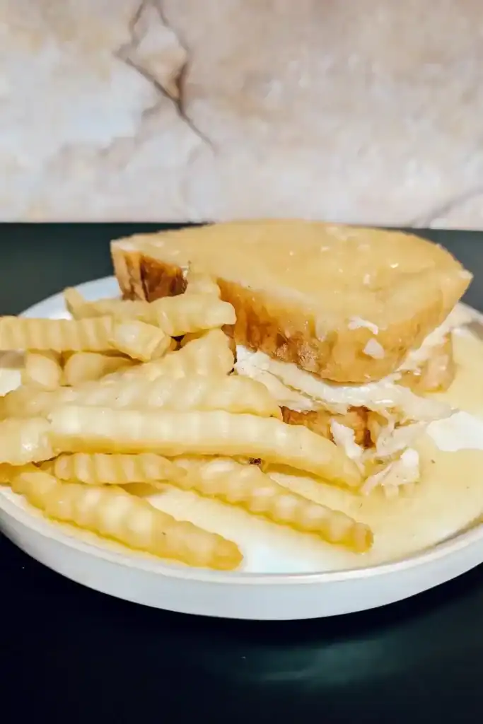 hot turkey sandwich and fries