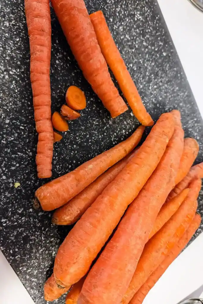 carrots on cutting board