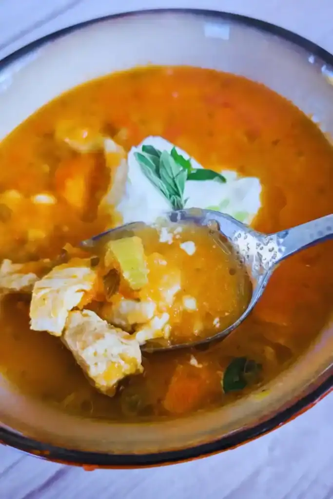 roasted tomato chicken soup with mirepoix