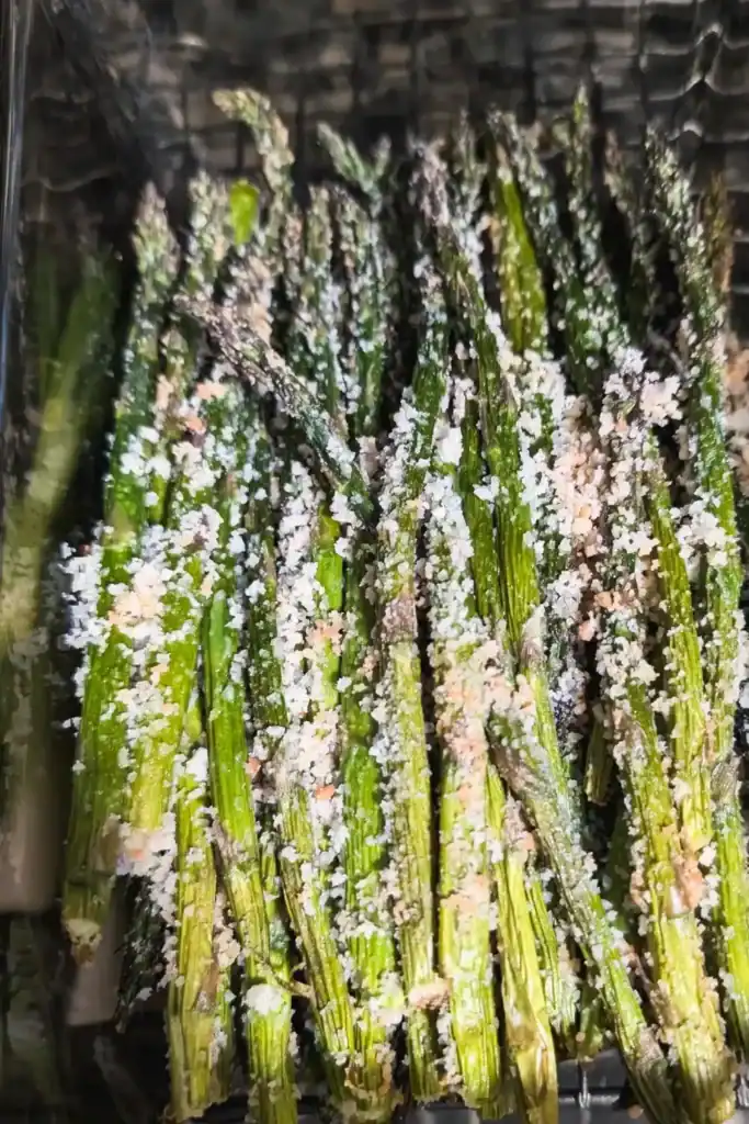 stacked cooked spears