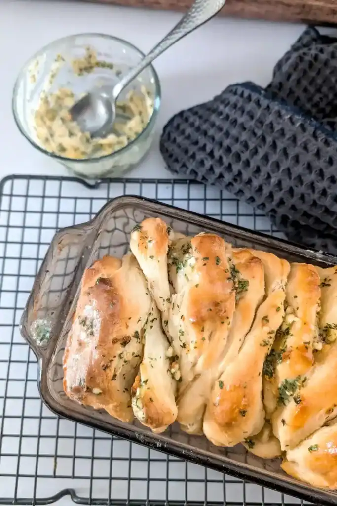 from above and away based garlic bread