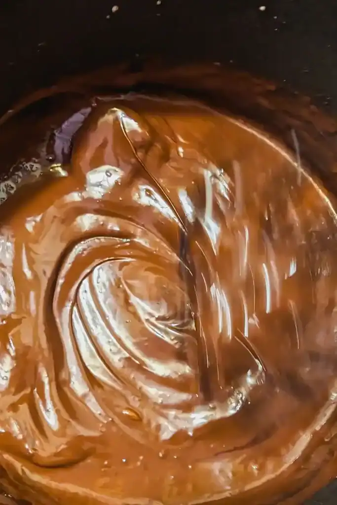melted chocolate ganache