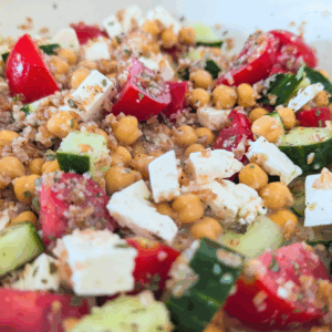 meal prep chickpea salad