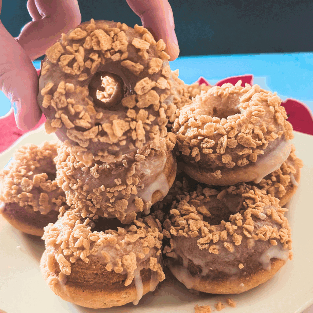 fall baking maple donuts