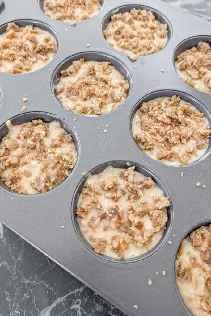 Healthy Carrot Oatmeal Muffins ready to bake.