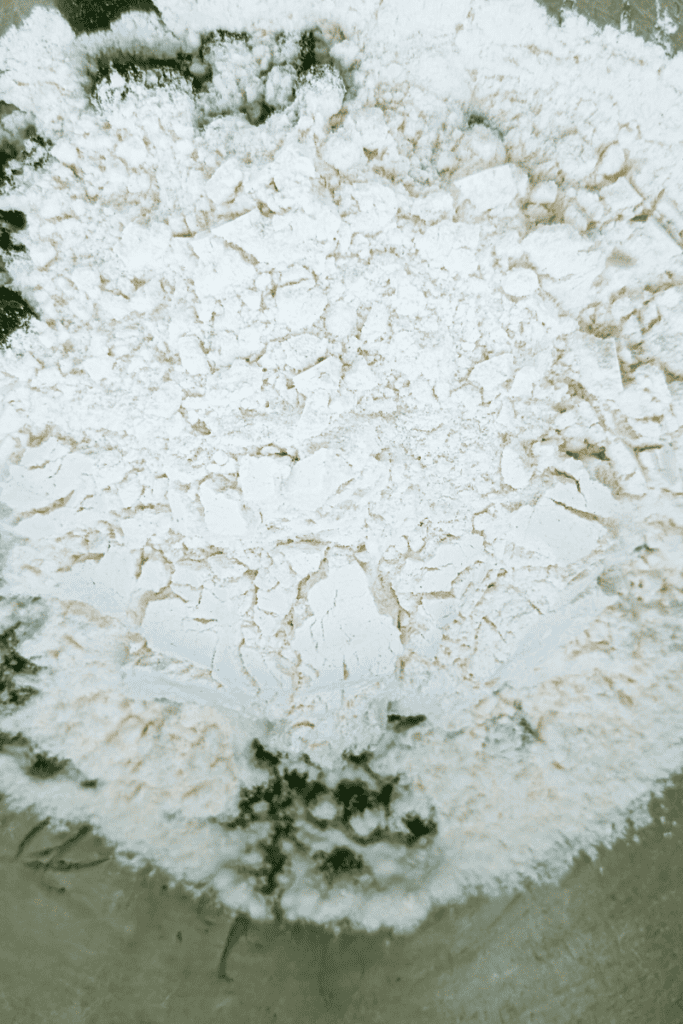 Blueberry muffin flour with frozen Canadian wild blueberries.