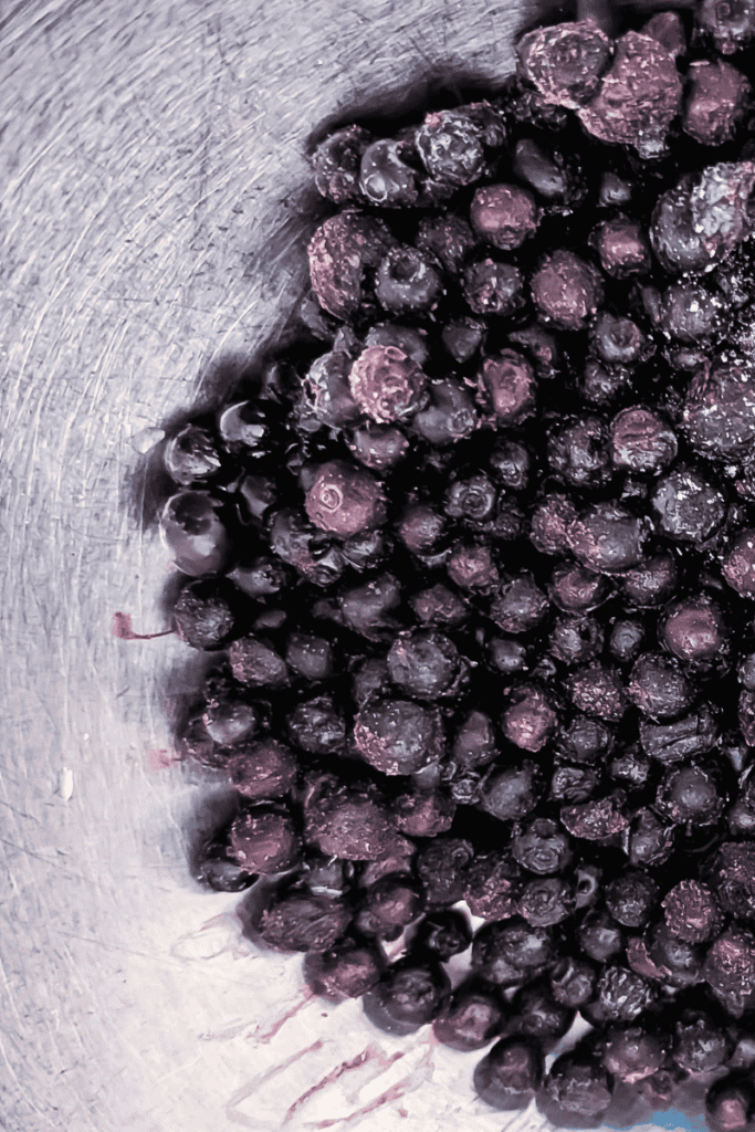 Frozen Canadian wild blueberries for baking and cooking recipes.