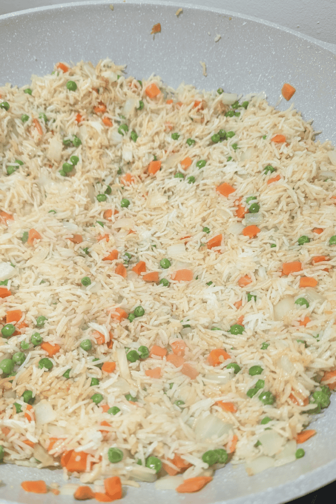 Delicious shrimp fried rice with eggs, perfect for quick weeknight dinners and flavorful Asian-inspi.