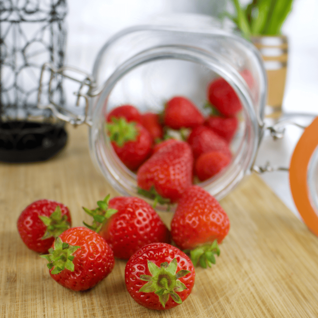 Juicy, ripe strawberries perfect for healthy snacks and desserts.