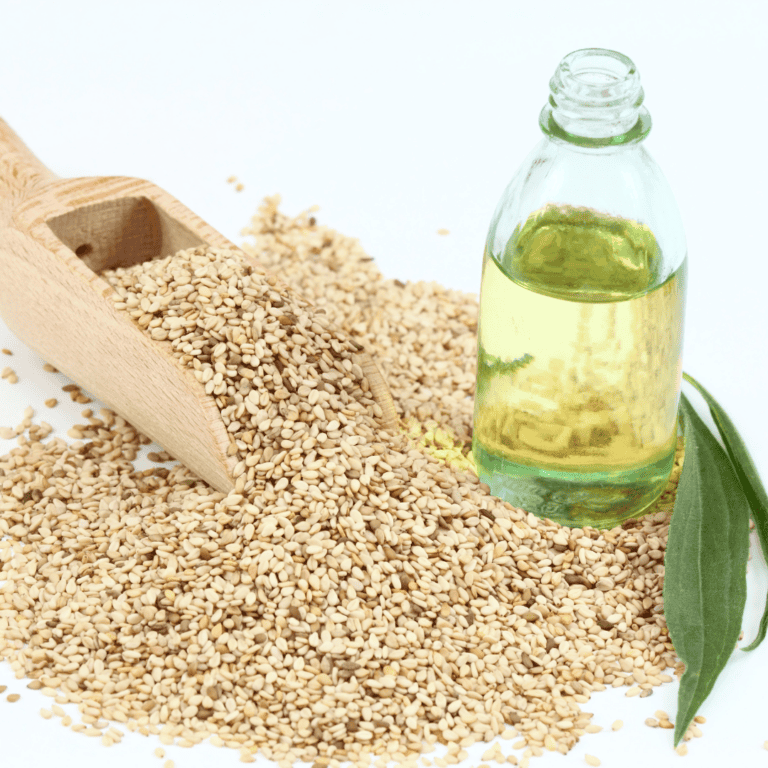 Sesame seeds and oil for healthy cooking and recipes.