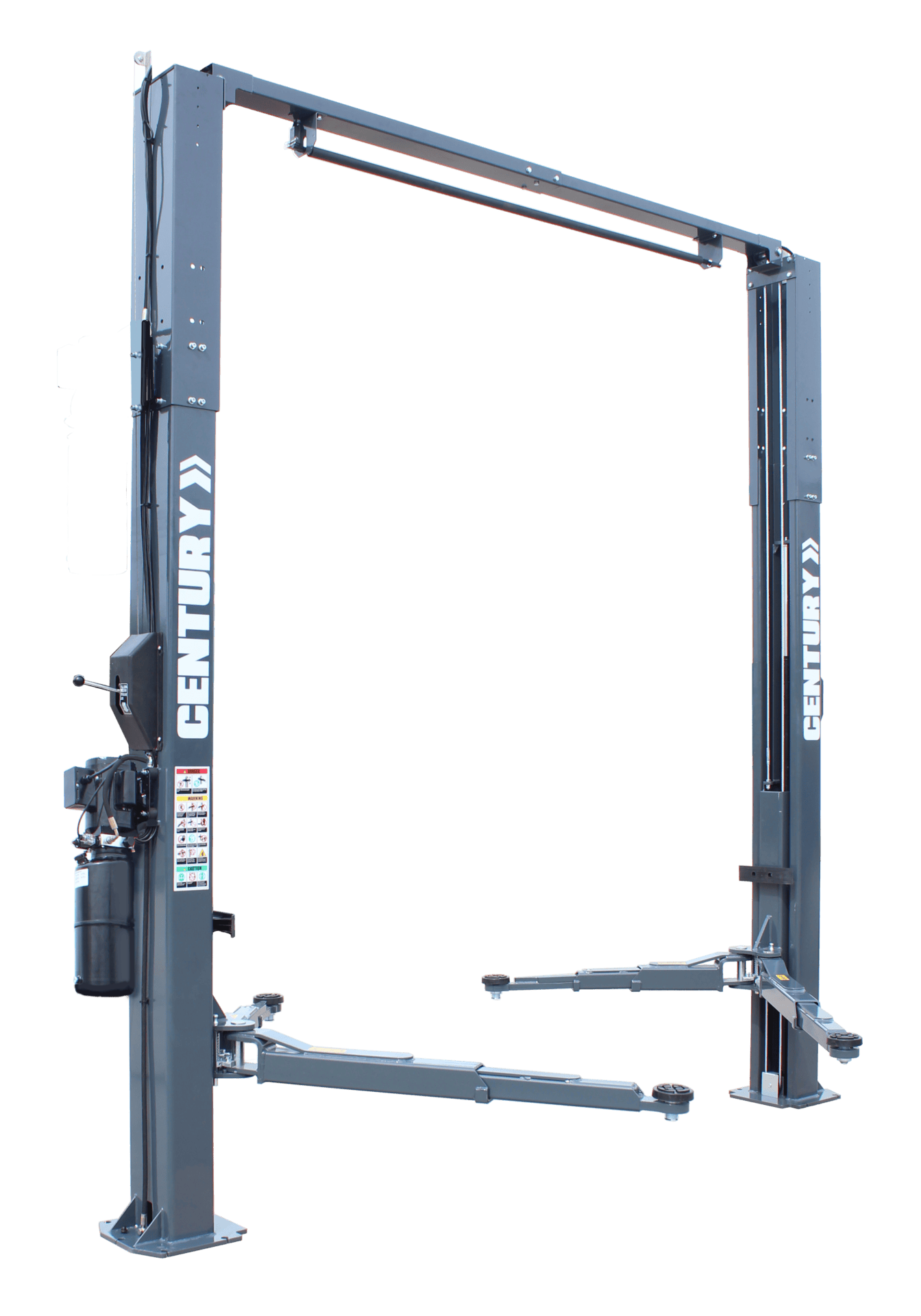 2 post clear floor hoist