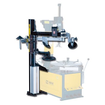 Tire changer help arm