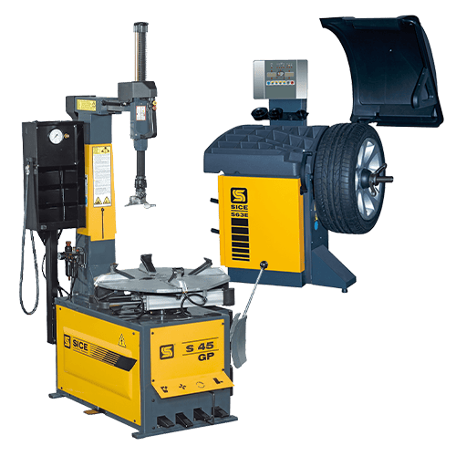 Tyre changer and wheel balancer combo