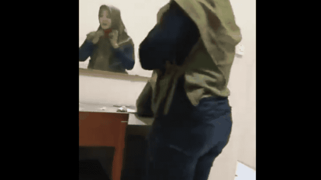 abg hijab rumahan mahasiswi cantik yang penurut