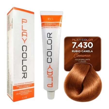 PLAYPLASMA TINTURA N° 7,430 RUBIO CANELA (PCT) X 60 GR