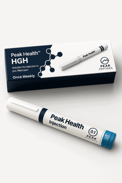 High purity Peak HGH injection for muscle growth and recovery.