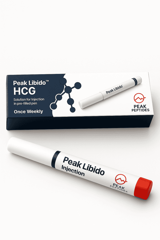 HCG Peak Libido peptide injection for hormone support and wellness.