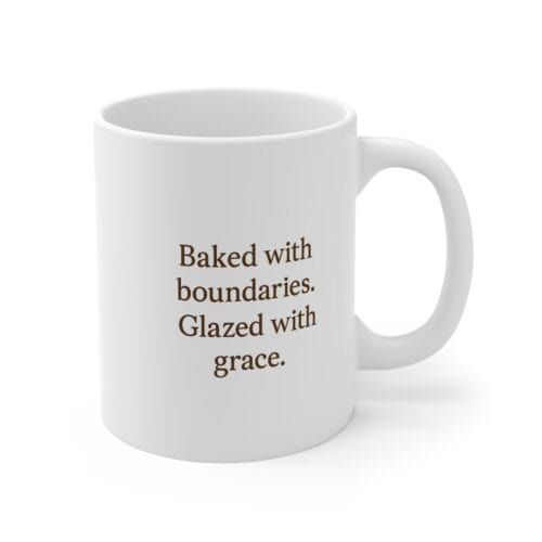 Personalized 11oz mug with inspirational quote for coffee and tea lovers.