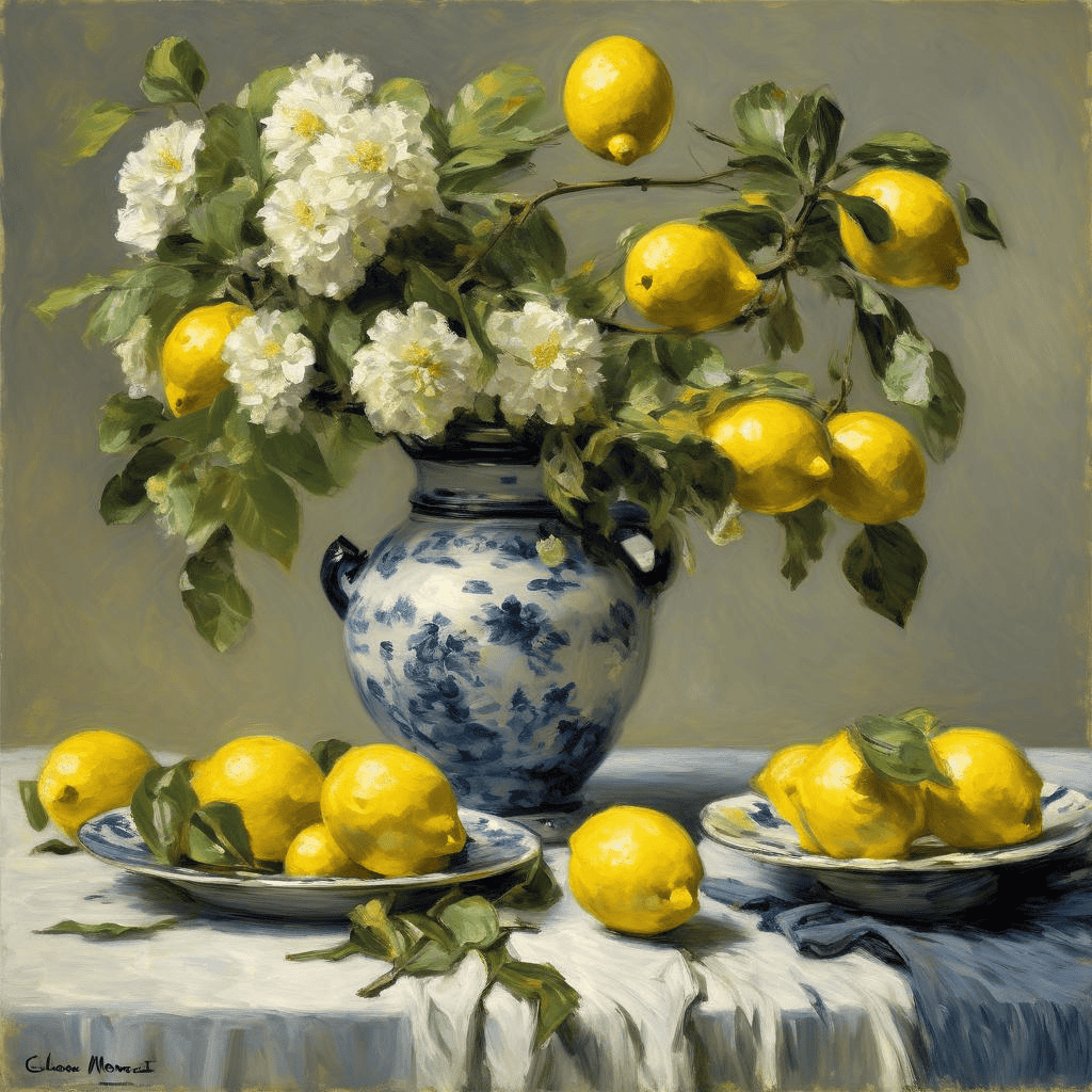 Branch of Lemons – Claude Monet