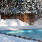 swimming pool in the winter