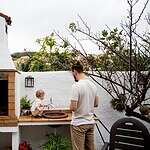 outdoor kitchen