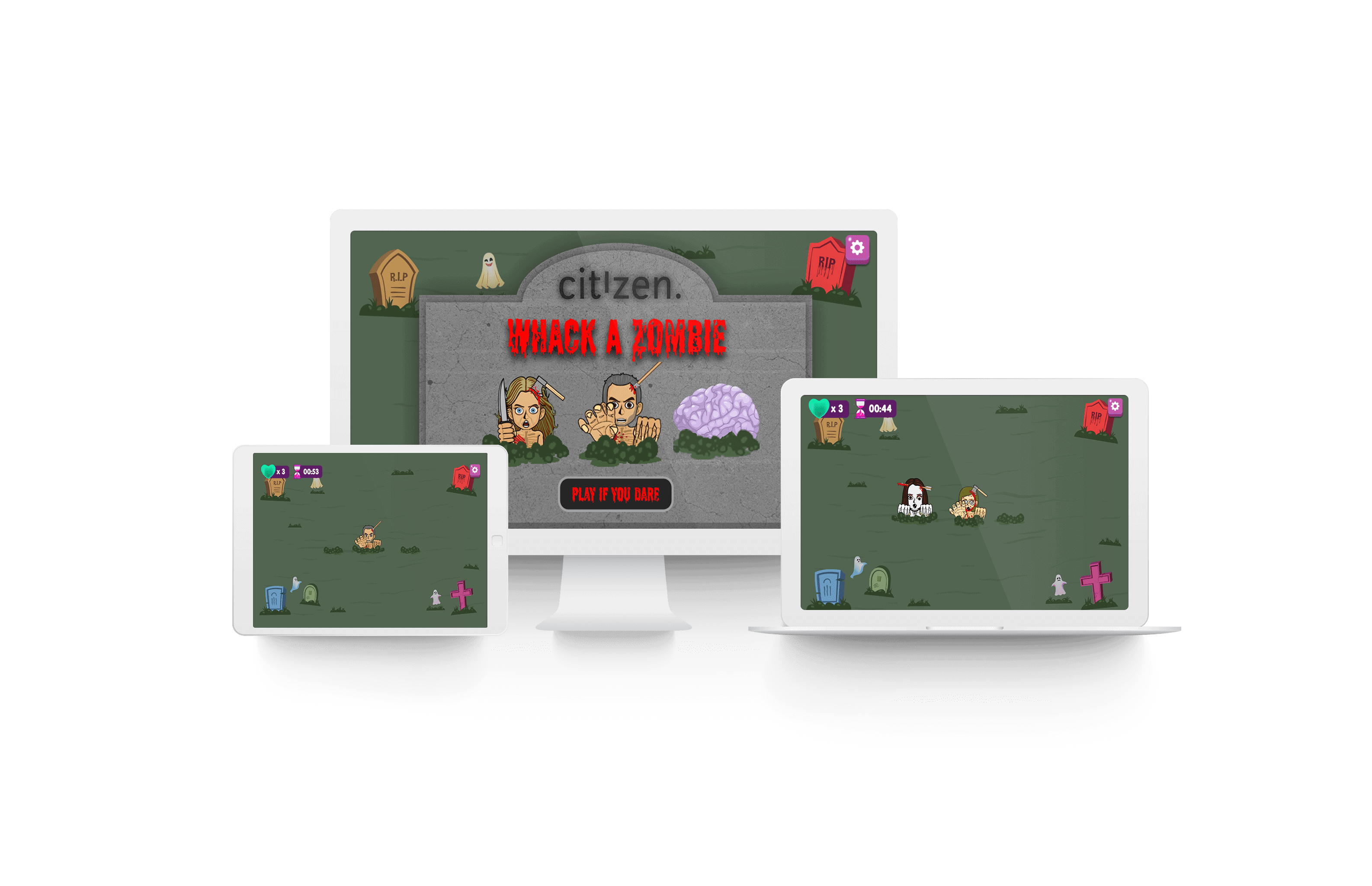 Citizen Halloween Game Mockup