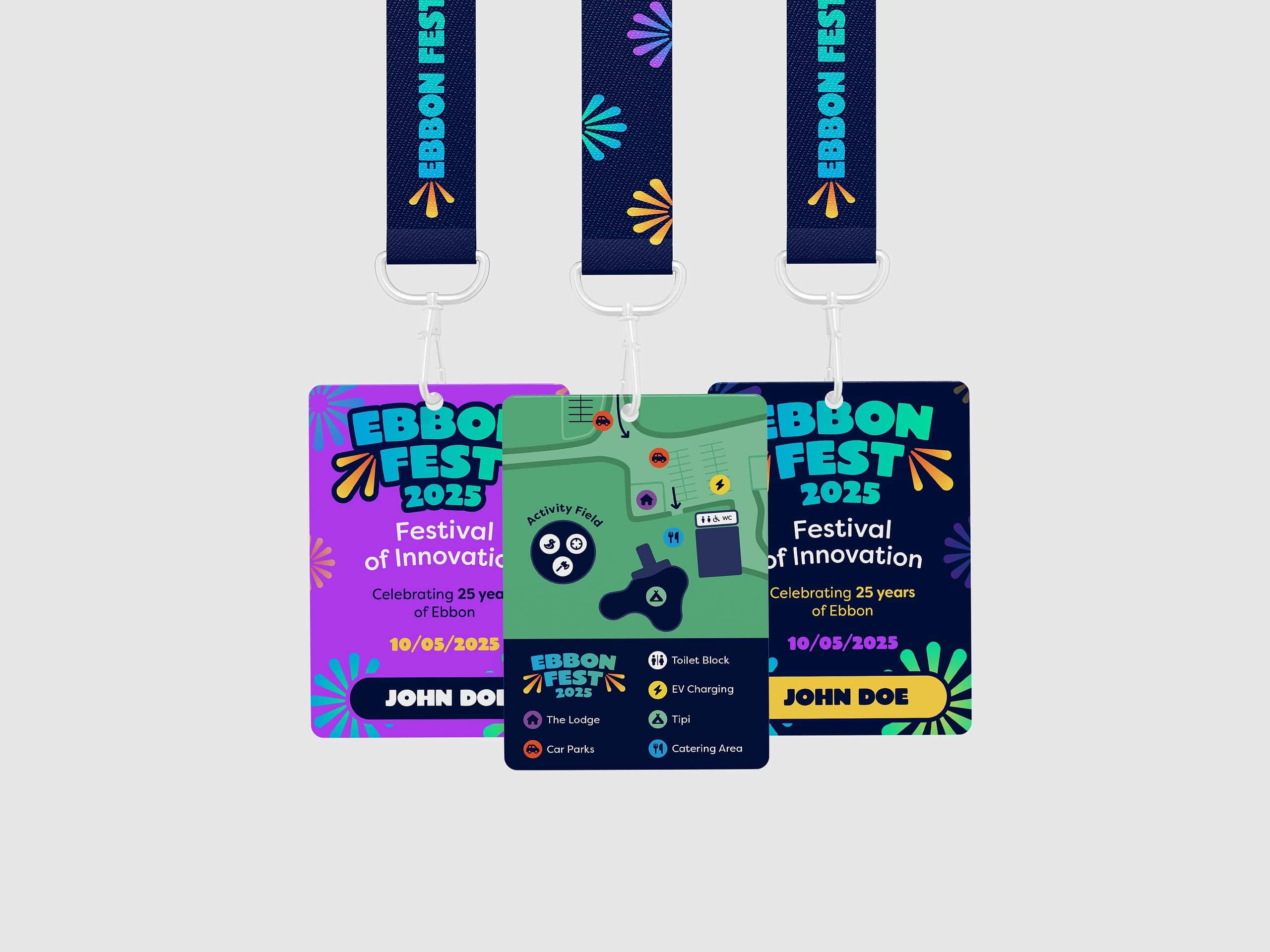 Ebbon Fest Map Lanyard