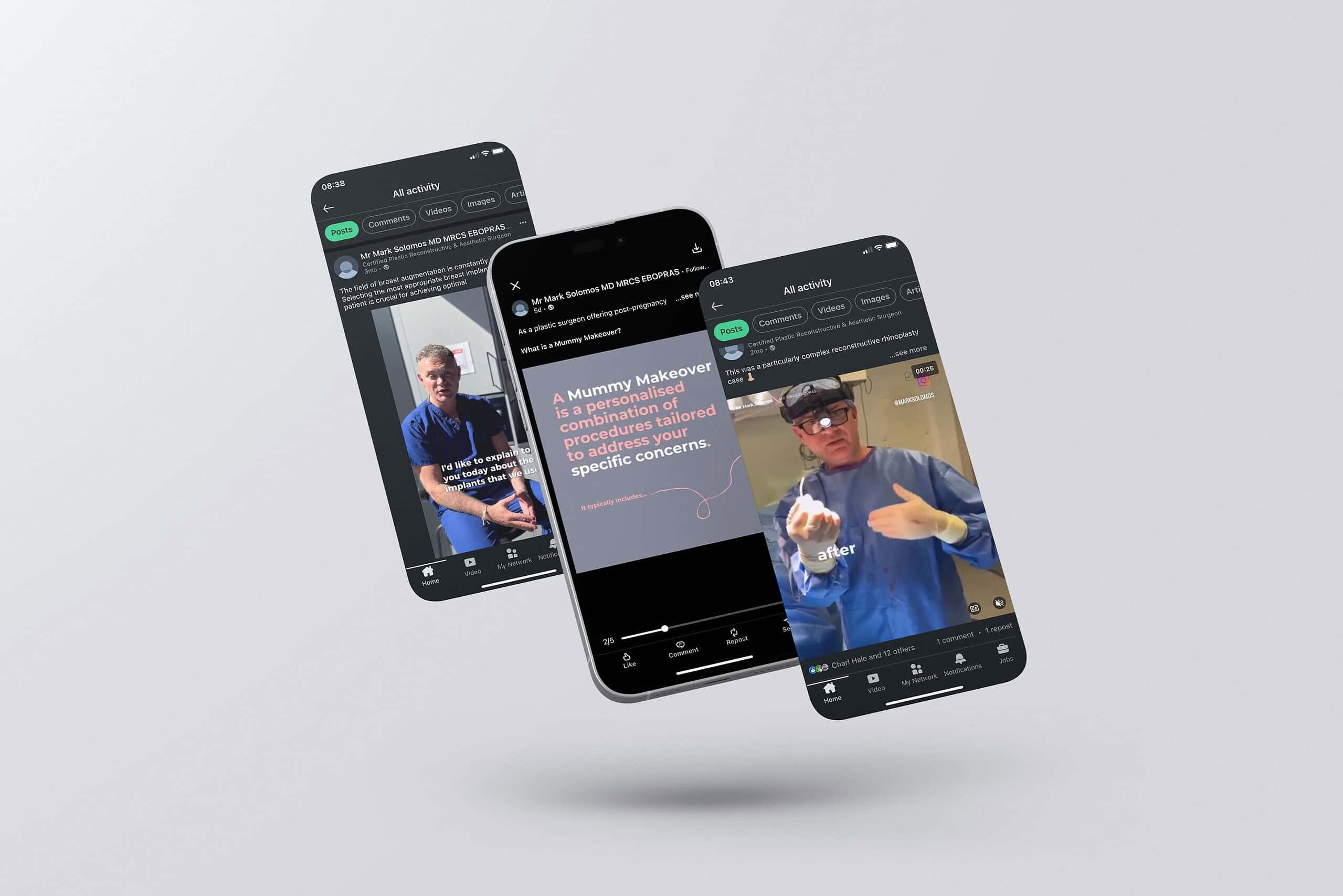 Mark Solomos Linkedin Phone Mockup