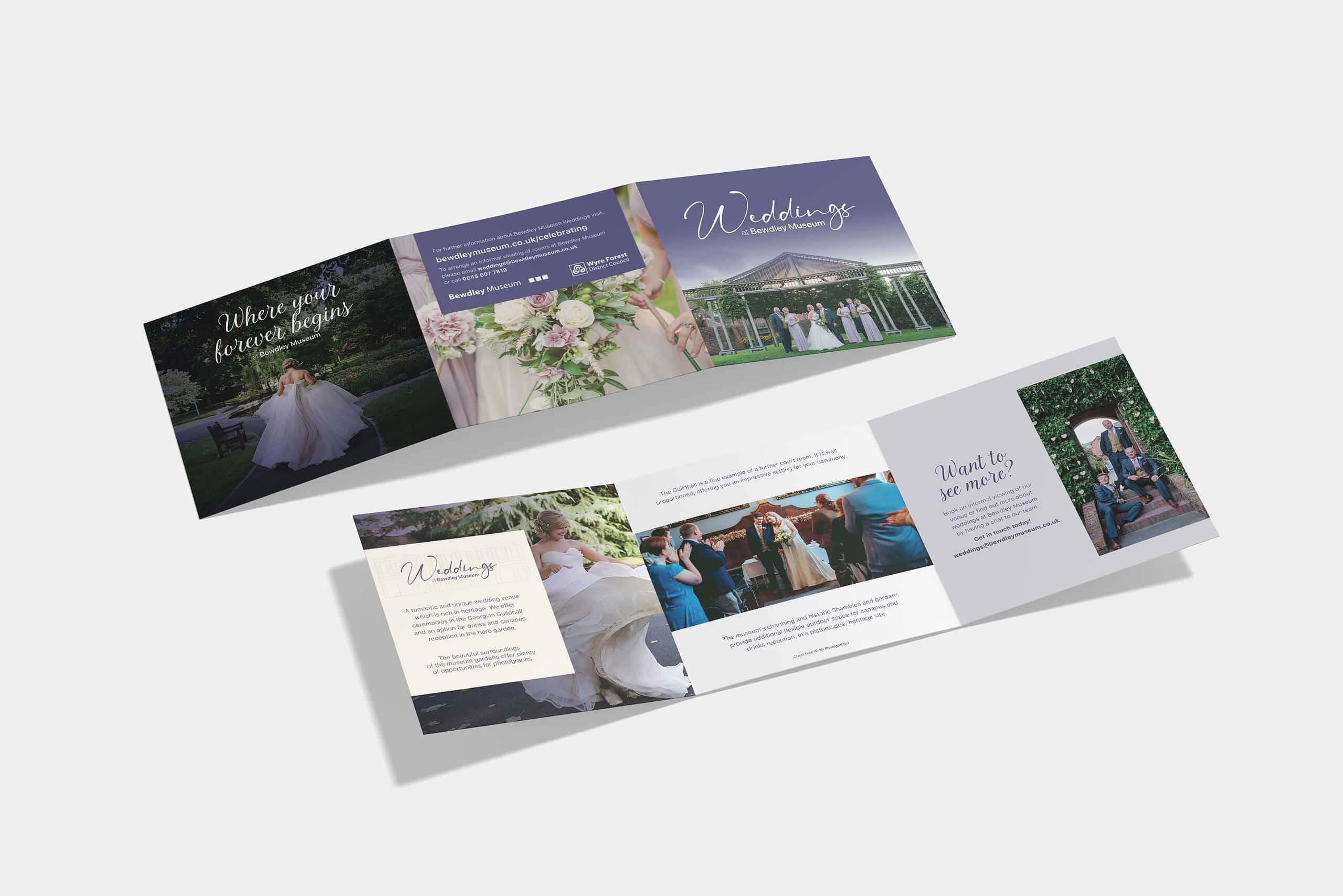 Weddings At Bewdley Museum Brochure Flat Mockup