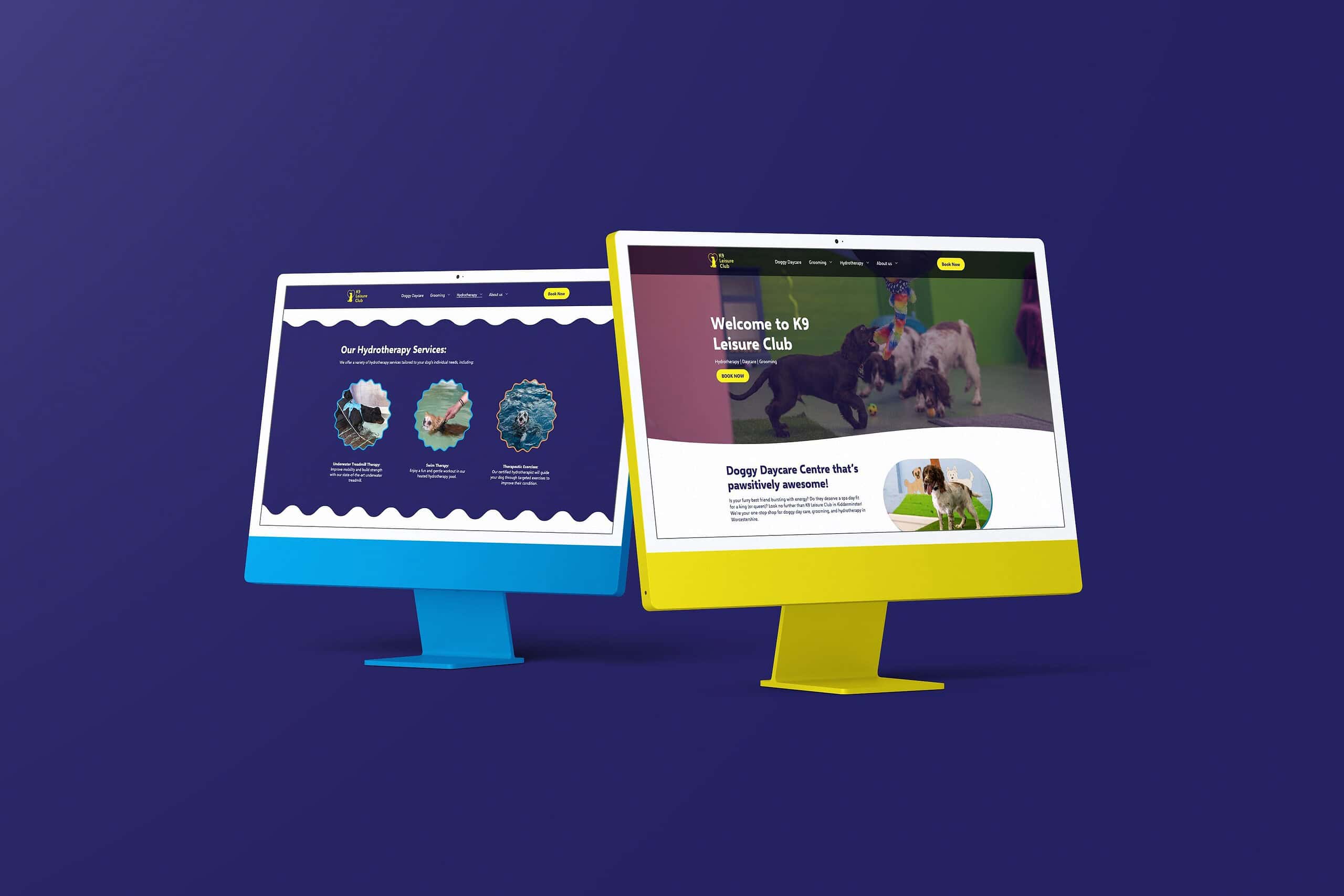 K9 Leisure Club Desktop 2 Mockup