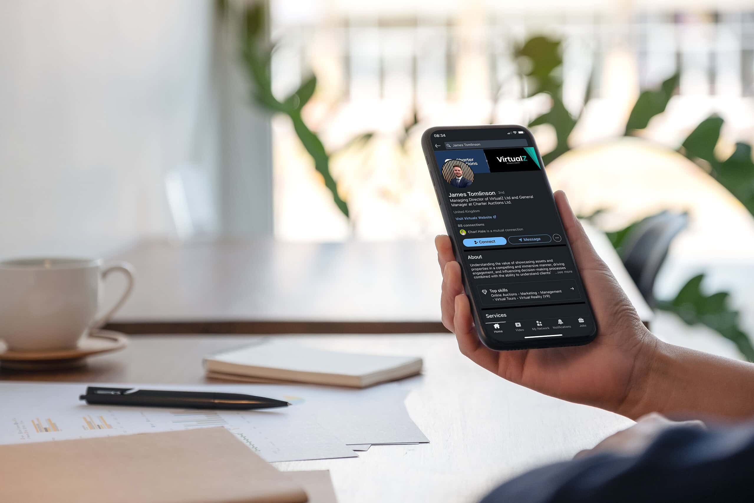 James Virtualz Linkedin Mockup