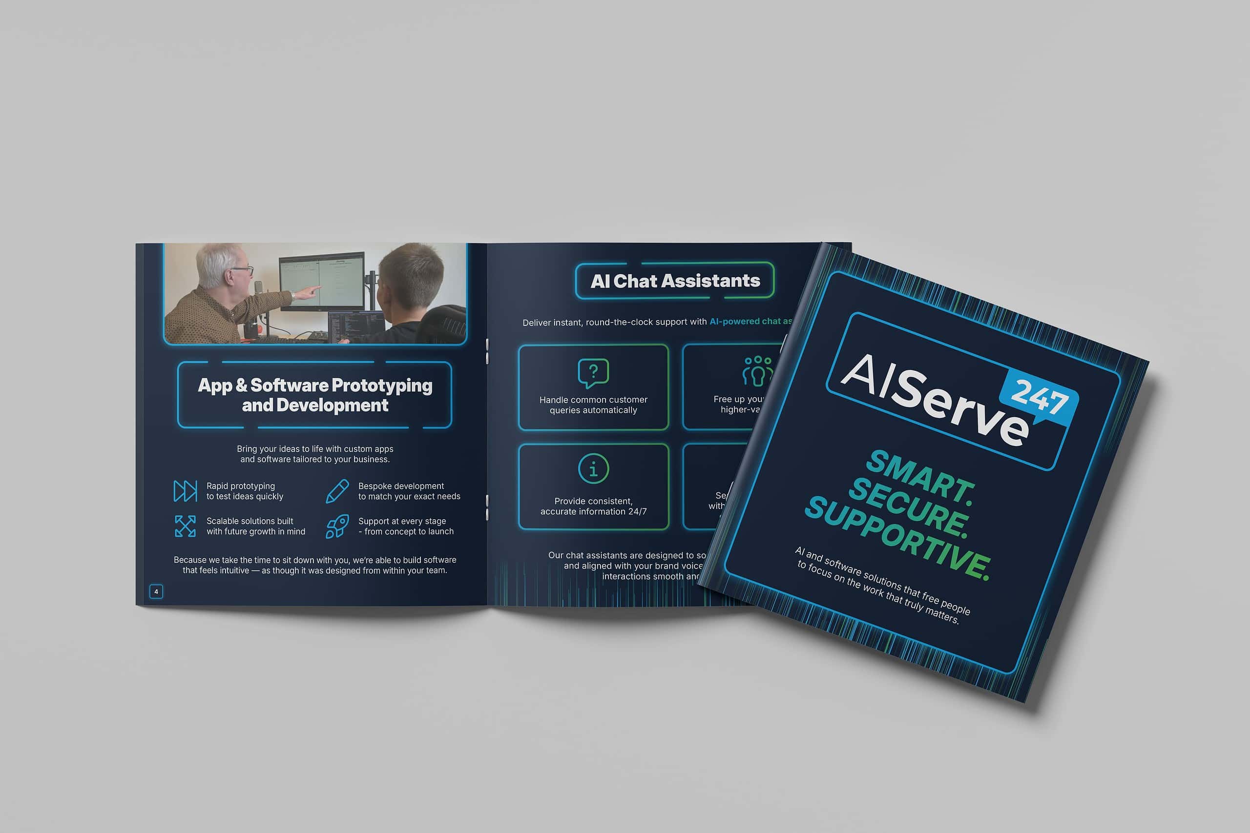 Ai Serve Brochure Mockup