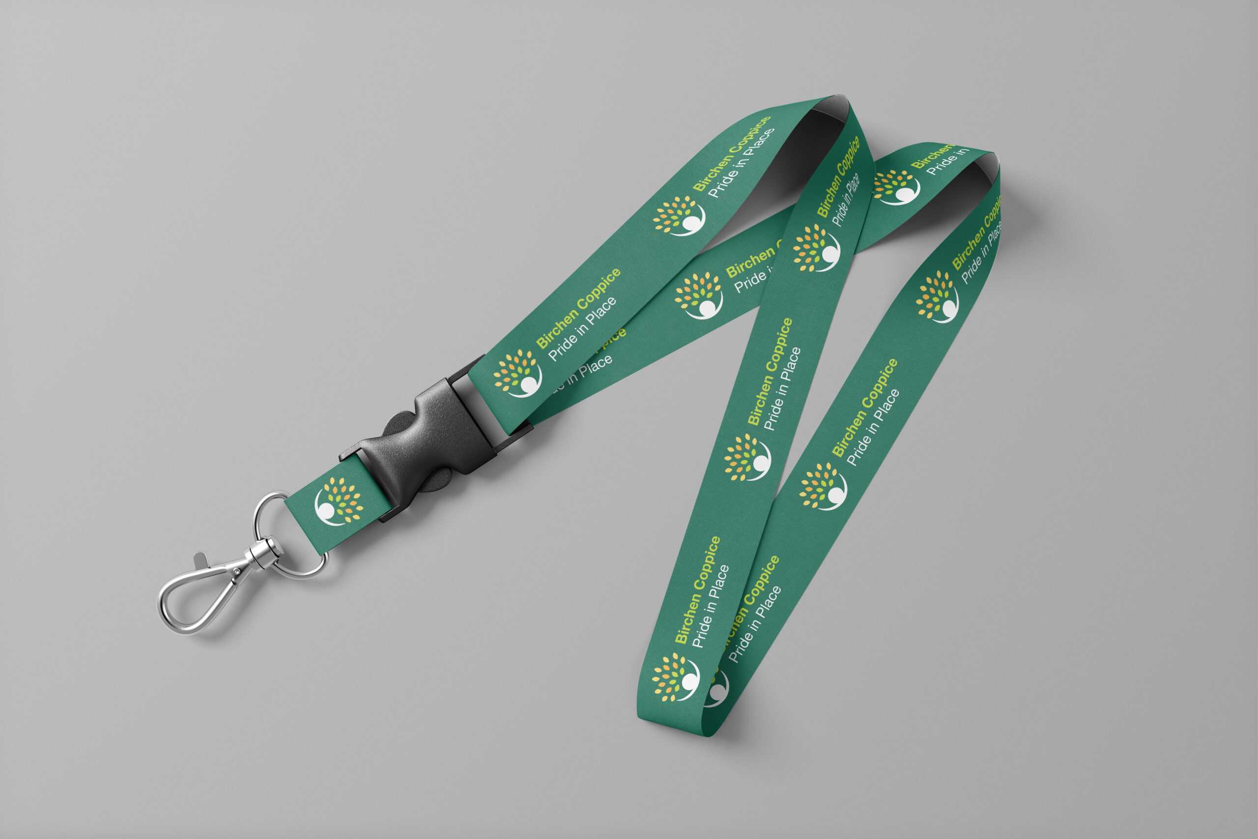 Birchen Coppice Pip Lanyard Green