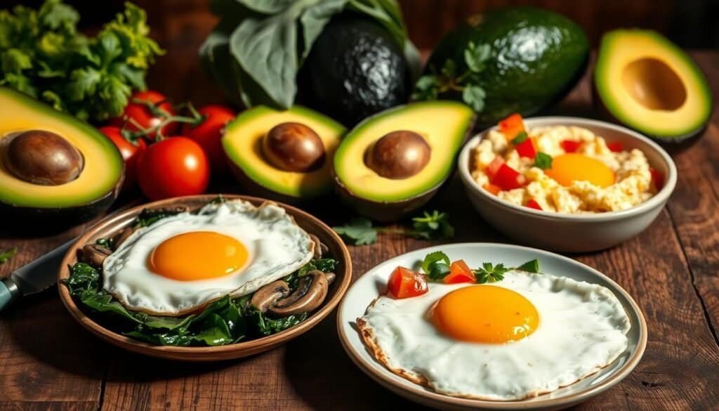 keto egg dishes with veggies