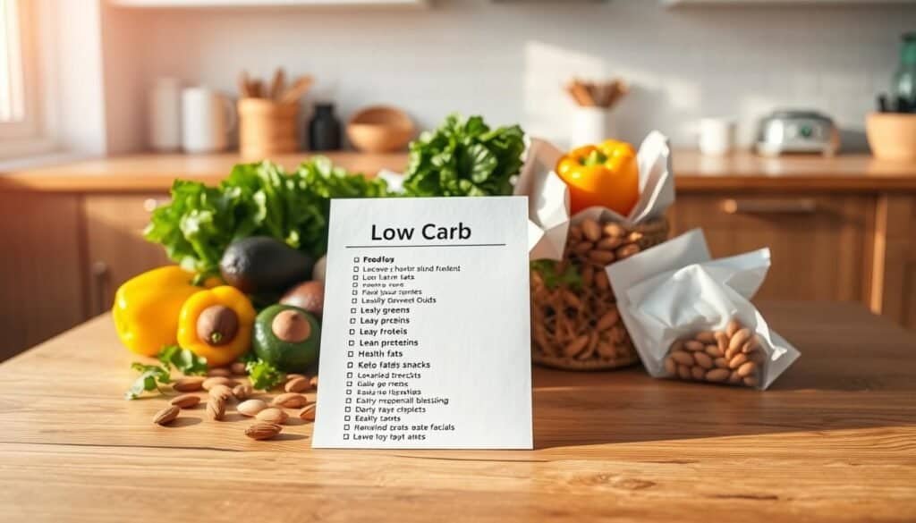 low-carb grocery list organization tips
