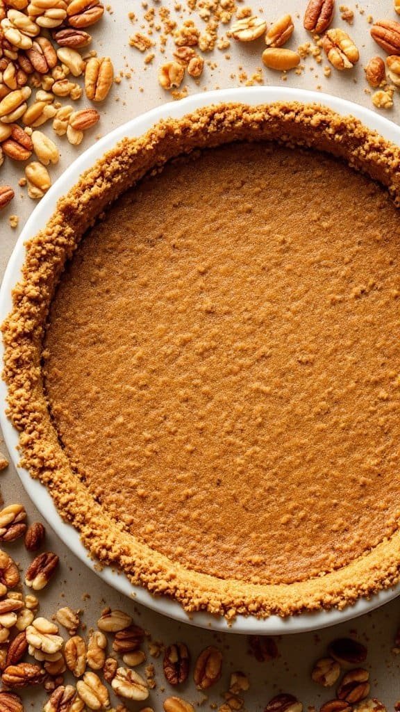 Nutty sugar-free pumpkin pie crust