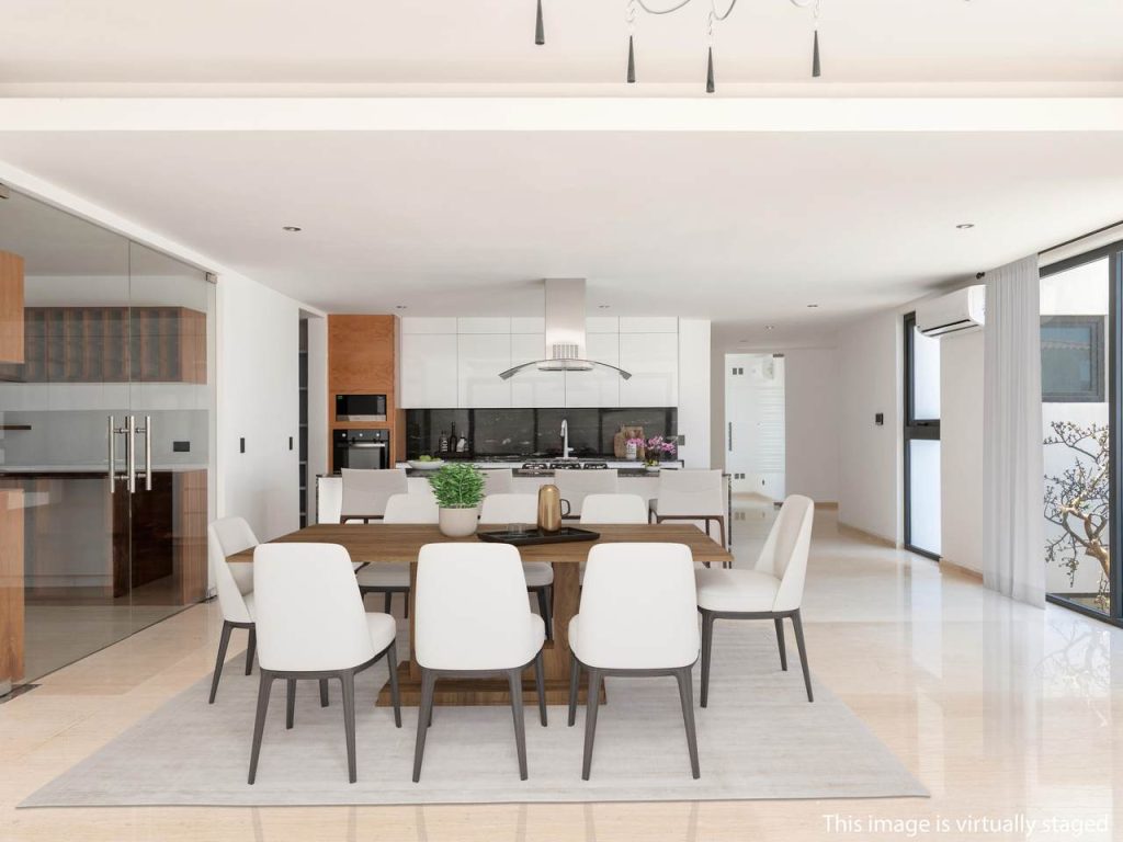 Modern Dining And Kitchen Area – 12 Los Valles, Club Campestre San José Del Cabo