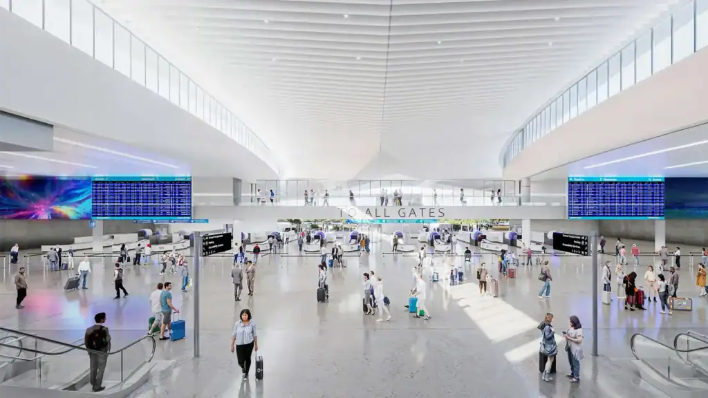 interior rendering of new terminal
