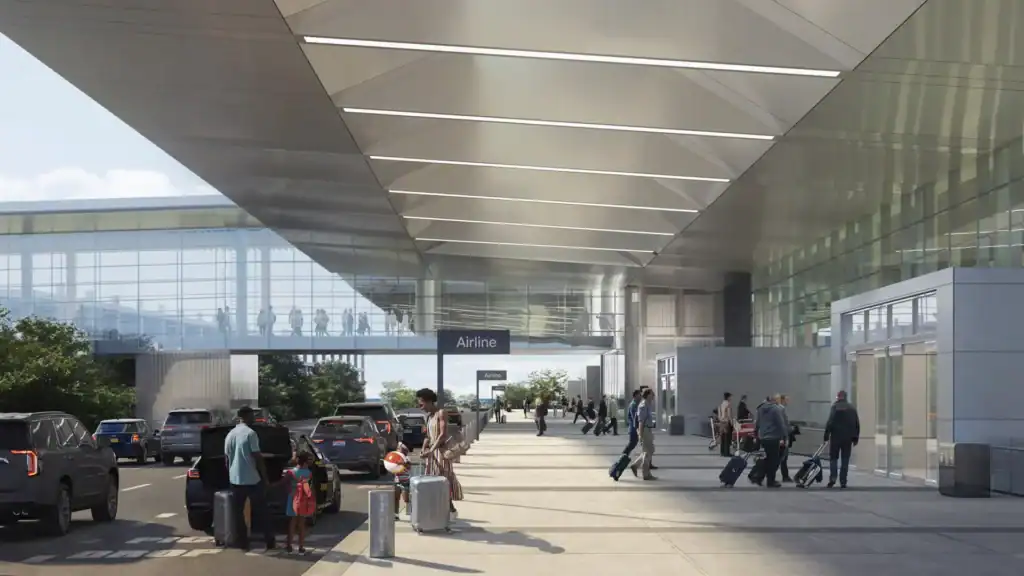 Rendering of new terminal dropoff location