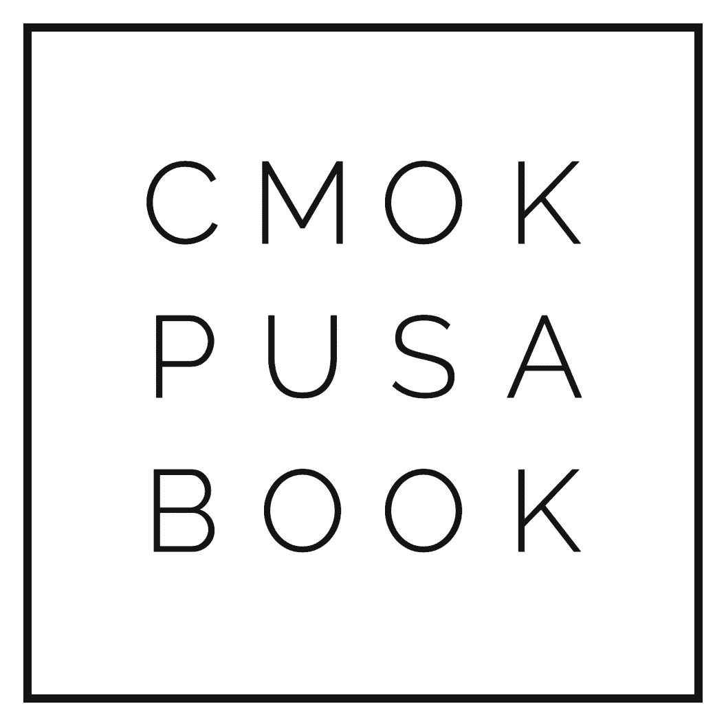 Logo za knjigu Cmok Pusa Book s modernim dizajnom.
