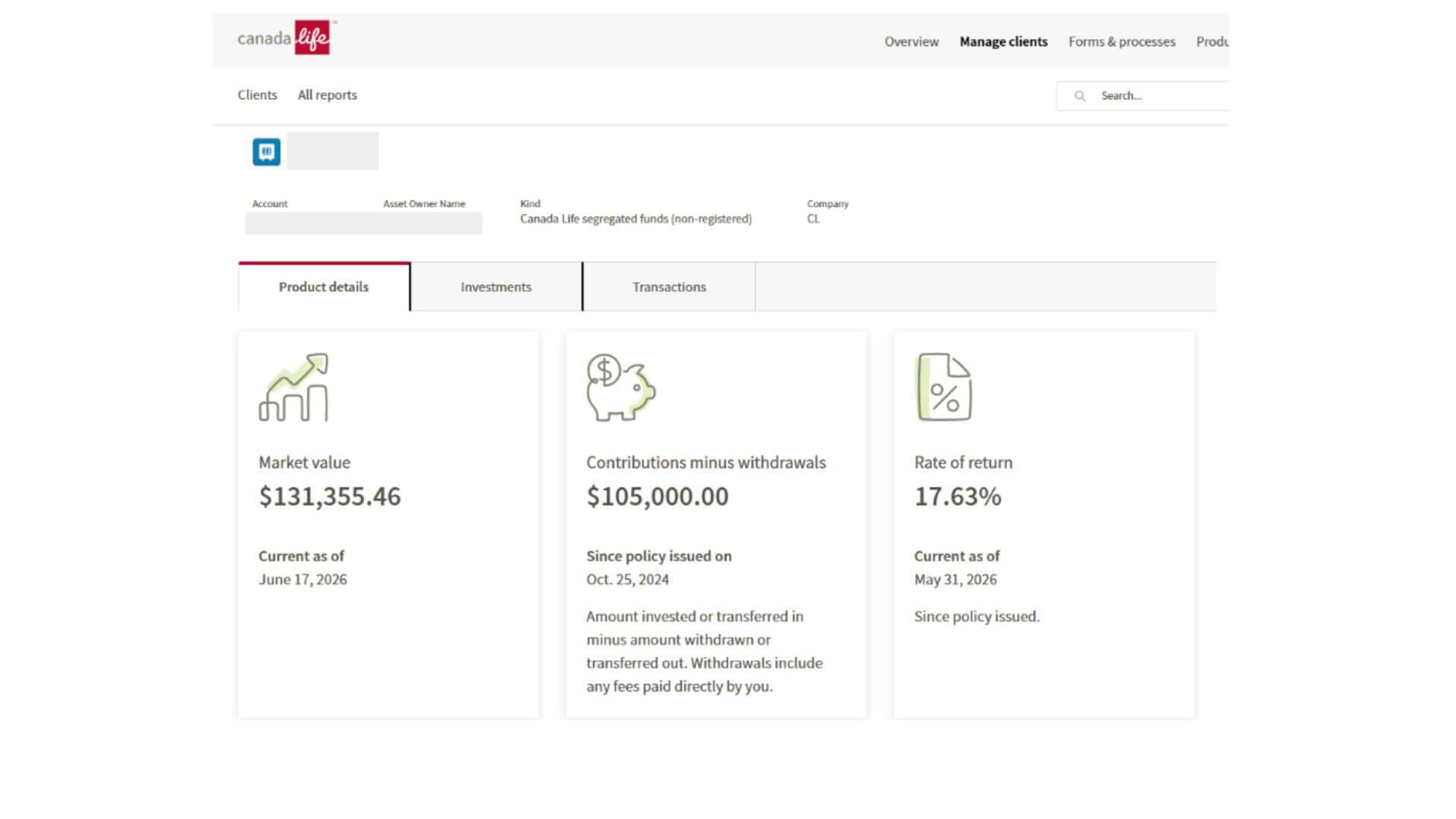 Susan personal-capital account screenshot