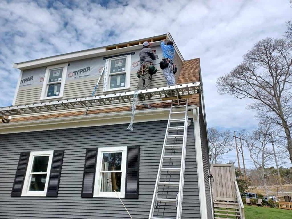 Roof construction service in Cape Cod, MA